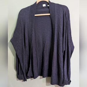 GUC Women's Open-Front Lightweight cardigan Navy *B22